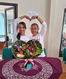 Lomba PKK Pembuatan Buket Sayuran dan Senam Lansia